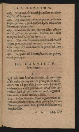 De Convictu hominum.