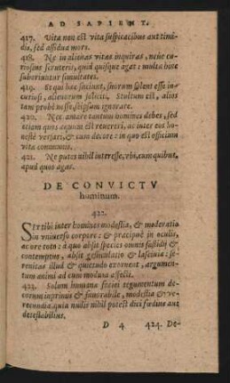 De Convictu hominum.