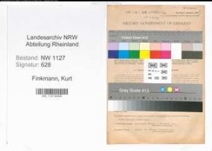 Entnazifizierung Kurt Finkmann , geb. 03.11.1910 (Lehrer)