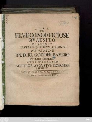 De Fevdo Inofficiose Qvaesito