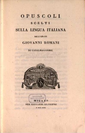 Opuscoli scelti sulla lingua italiana