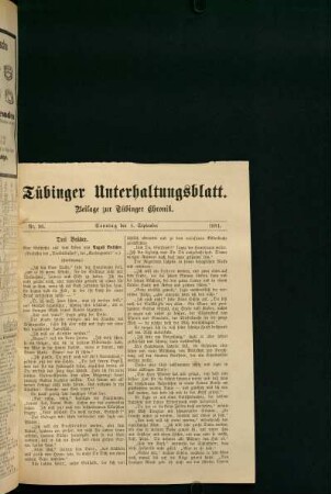 Tübinger Unterhaltungsblatt (Nr. 36)