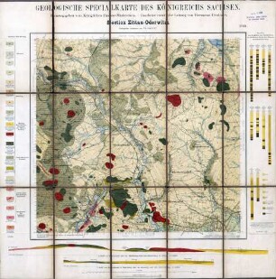 [5054] Zittau-Oderwitz, Geologische Karte des Königreichs Sachsen