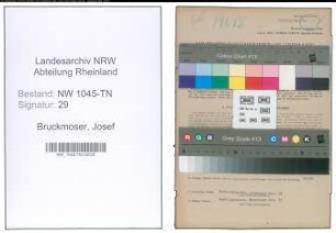 Entnazifizierung Josef Bruckmoser , geb. 19.08.1896 (Verkehrsaufseher)