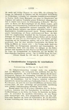 Oberschwäbischer Zweigverein für vaterländische Naturkunde