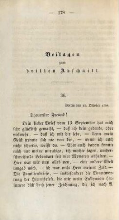 Beilagen zum dritten Abschnitt