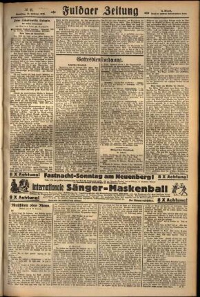 Zweite Ausgabe vom Samstag, den 18. Februar 1928.