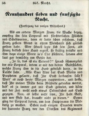 Neunhundert sieben und funfzigste Nacht
