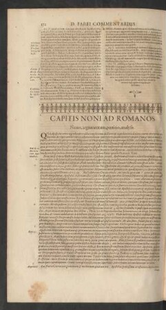 Capitis Noni Ad Romanos