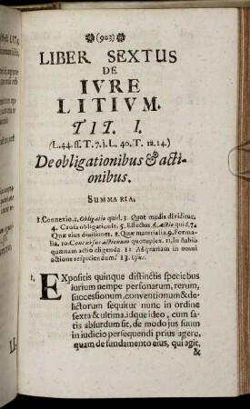 Liber Sextus. De Iure Litium.