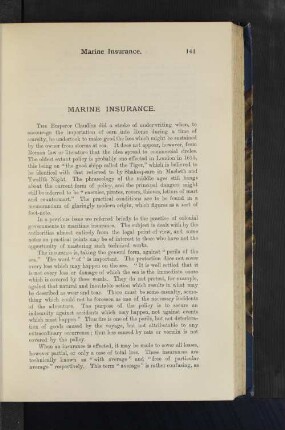 Marine Insurance