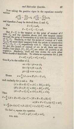 On systems of circles and bicircular quadrics. [Fortsetzung].