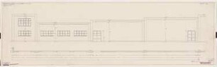 Kabelwerk Dr. Cassirer, Berlin-Spandau: Süd-Front, Ansicht und Schnitt 1:50