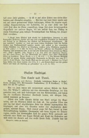 Gustav Nachtigal. Von Kawâr nach Bornû