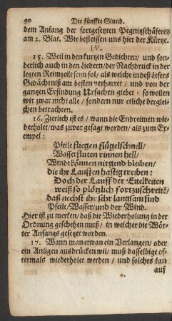 IV. [Wie die Schluß- oder Endreimen in den Liedern/ auf unterschiedliche Weise/ zu wechslen sind.]