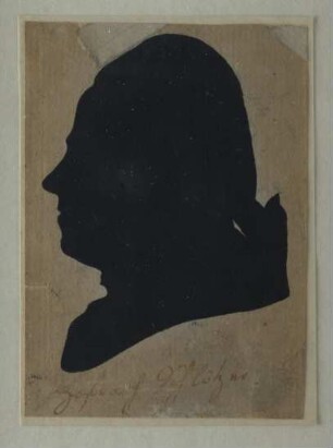 Silhouette des Ludwig von Schloezer