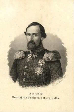 Bildnis von Ernst II. (1818-1893), Herzog von Sachsen-Coburg und Gotha