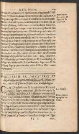 Martyrium SS. Donatiani Et Rogatiani ...