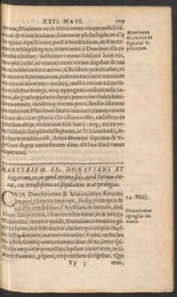 Martyrium SS. Donatiani Et Rogatiani ...