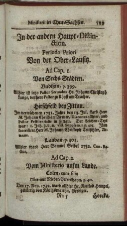 In der andern Haupt- Distinction.