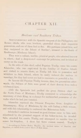 Chapter XII. Moslems and southern tribes
