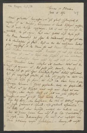 Brief an Fanny Hensel : 11.10.1837