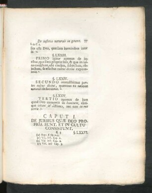 Caput I. De Iuribus Quae Deo Propria Sunt, Et In Cultu Consistunt