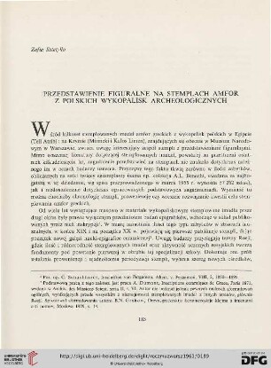 7: Przedstawienie figuralne na stemplach amfor z polskich wykopalisk archeologicznych