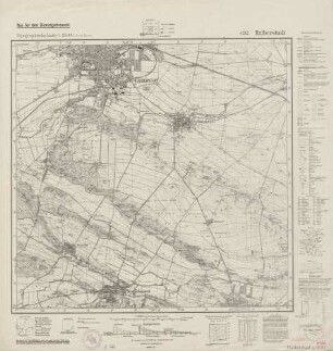 4132 Halberstadt, Topographische Karte 1:25000 (4cm - Karte)