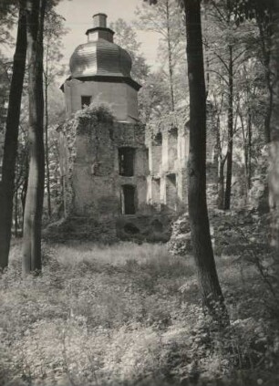 Geilsdorf, Ruine des Wasserschlosses mit Eckturm