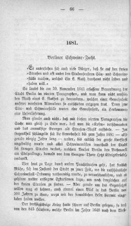 1681. Berliner Schweine-Zucht