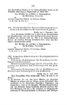 Stempelfreiheit der Feuerversicherungs-Policen wenn dem Versicherten Stempelfreiheit zu steht : [I. Allgemeine Verhältnisse ]