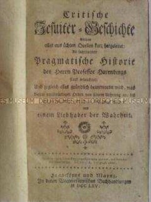 Geschichte des Jesuiten Ordens