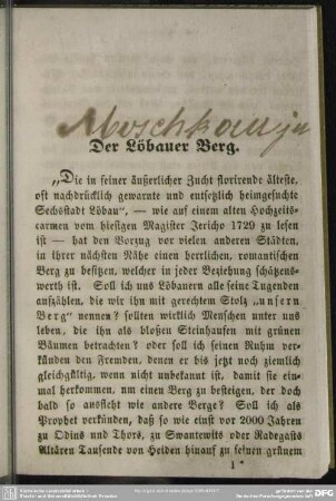 Der Löbauer Berg.