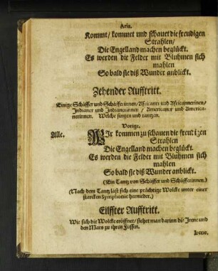 Zehender Aufftritt.