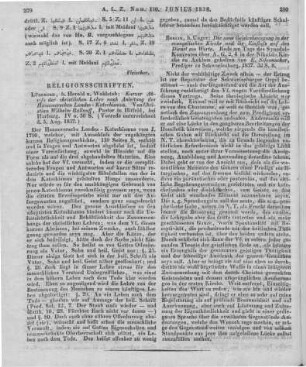 Ballauf, C. W.: Kurzer Abriß der christlichen Lehre nach Anleitung des hannoverschen Landes-Catechismus. Lüneburg: Herold & Wahlstab 1837