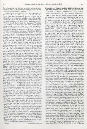 418-420 [Rezension] Braun, Rainer, Kohelet und die frühhellenistische Popularphilosophie
