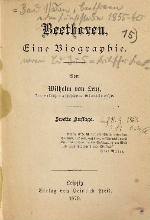 Beethoven : eine Biographie