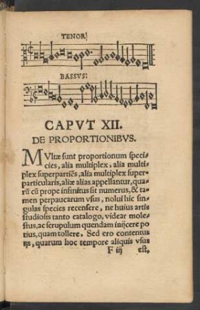 Caput. XII. De Proportionibus.