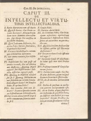 Caput III. De Intellectu Et Virtutibus Intellectualibus.