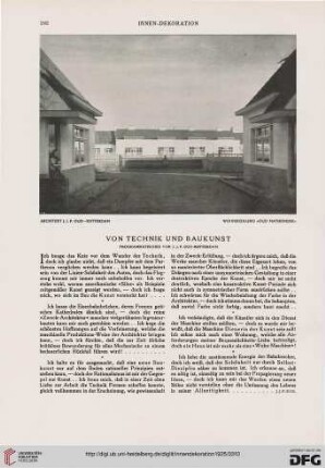 36: Von Technik und Baukunst : Programmatisches