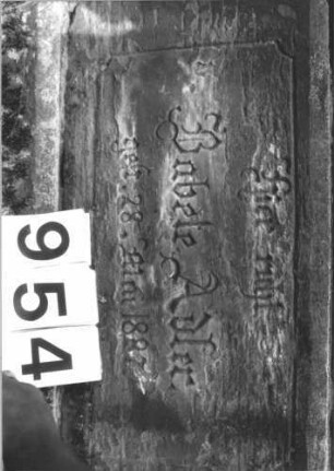 Grabstein 954 (Detailaufnahme)
