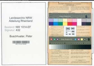 Entnazifizierung Peter Buschhueter , geb. 10.08.1905 (Lagerist)