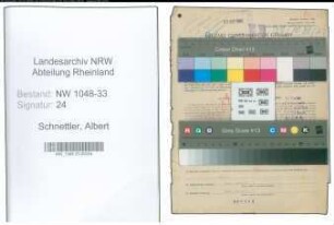 Entnazifizierung Albert Schnettler , geb. 22.03.1896 (Betriebswirt)