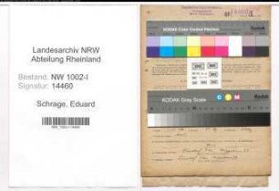 Entnazifizierung Eduard Schrage, geb. 08.09.1894 (Kaufm.Angestellter)