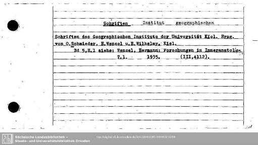 Schriften Insitut
