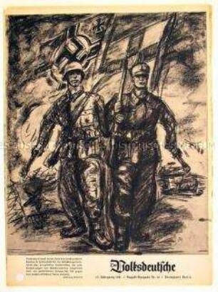 Monatszeitschrift "Der Volksdeutsche" u.a. zu den Bündnispartnern des Deutschen Reichs