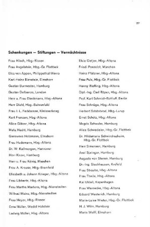 Schenkungen - Stiftungen - Vermächtnisse
