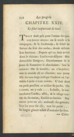 Les progrès Chaitre XXIV. Le plus important de tous