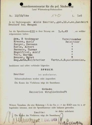 Reutter, Alois